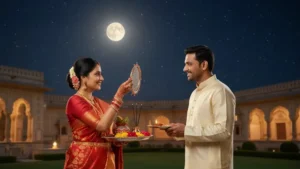 करवा चौथ व्रत कथा – एक पावन प्रेम और समर्पण की परंपरा