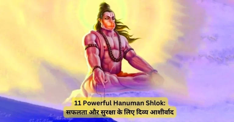 11 Powerful Hanuman Shlok सफलता और सुरक्षा के लिए दिव्य आशीर्वाद