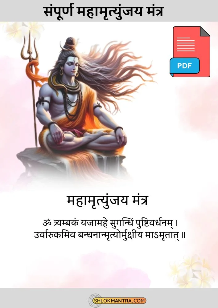 Mahamrityunjay Mantra Pdf महामृत्युंजय मंत्र इन हिंदी Pdf