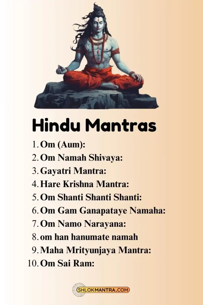 List Of Mantras Hindu Mantras List