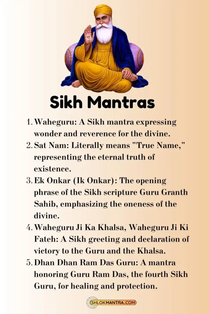 List Of Mantras Sikh Mantras