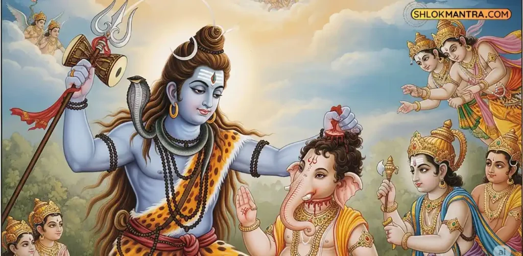 गणेश का कटा सिर कश्यप ऋषि के श्राप के कारण शिवजी ने काटा था बालक गणेश का मस्तक